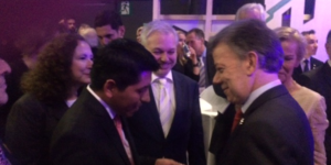 Gruvearbeider Daniel Ricossa, Ole Bjørn Fausa, Samlerhuset og Colombias president Samtos